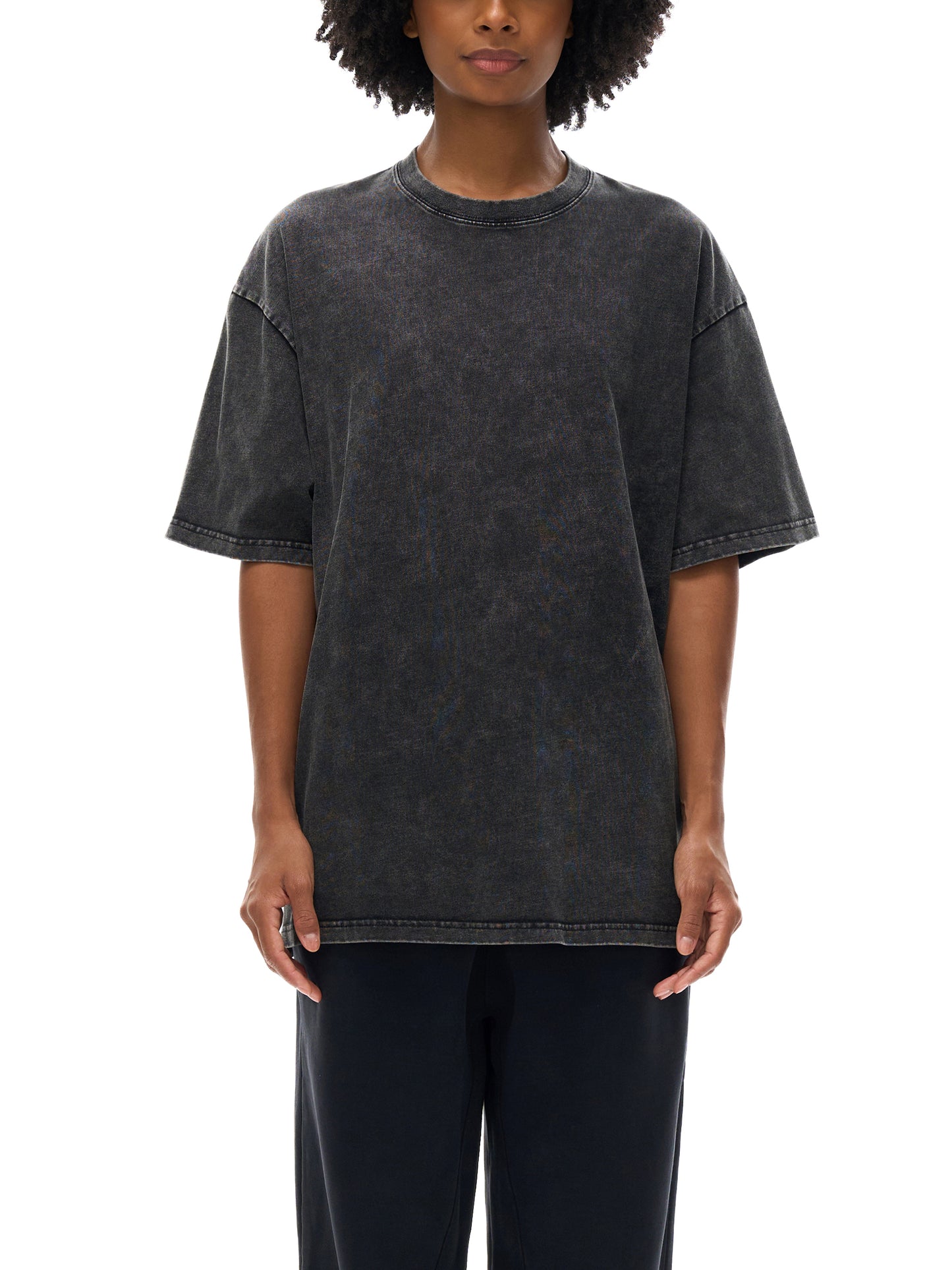 Loud Pipes Save Lives Acid Wash Oversize T-Shirt - 250 GSM